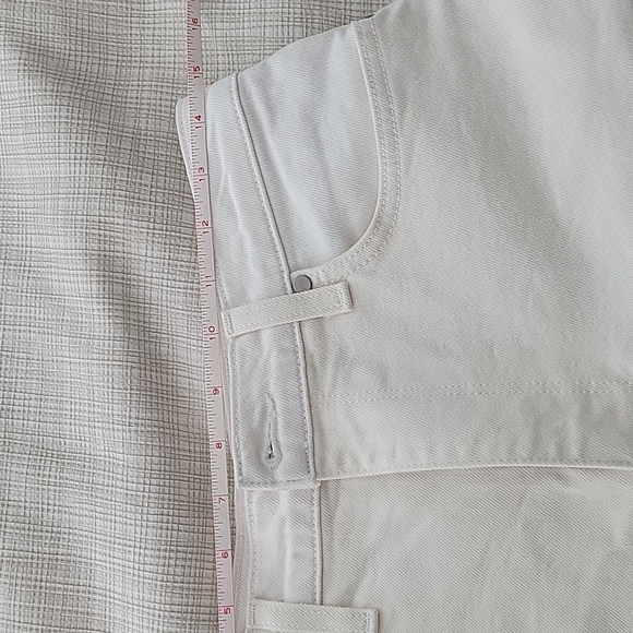 BLDWN cream/white high rise shorts NWT - Picture 11 of 12